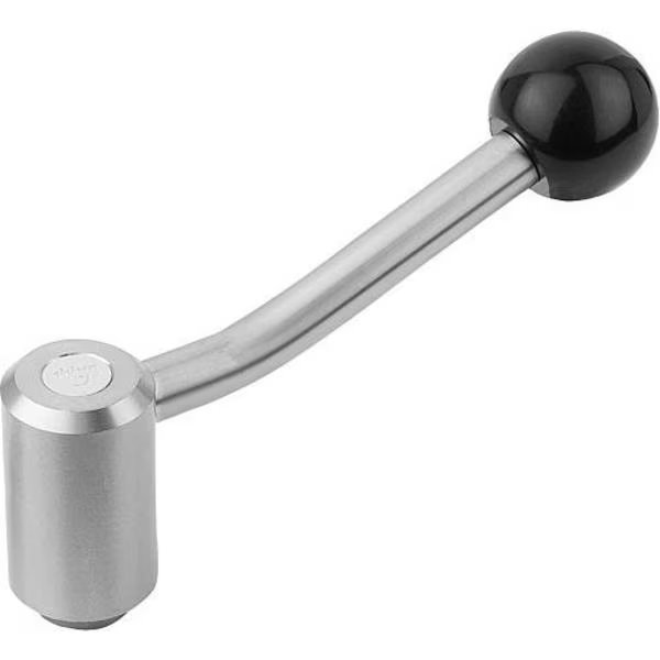 Adjustable Tension Levers in stainless, with int. thread, metric, 20°, Kipp, Mfr#: K0109.4161